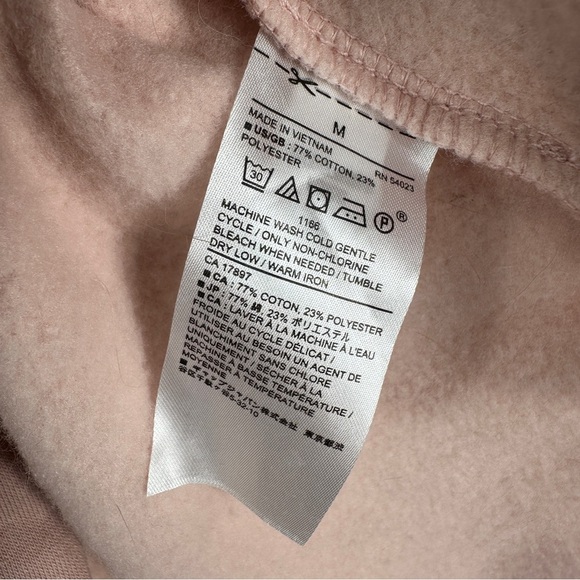 Banana Republic Puff-Sleeve Mock Neck Fleece Sweatshirt | Size Medium - Picture 13 of 13